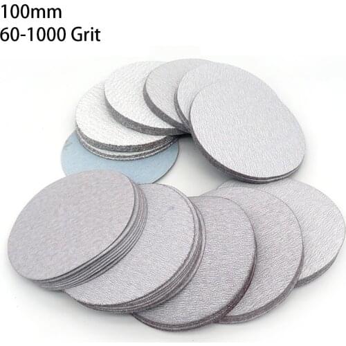 100mm Dry Sanding Discs 4 Inch 60-1000 Grit Hook & Loop Abrasive Sandpaper Pads for Wood Auto Polishing Grinding Abrasive Paper