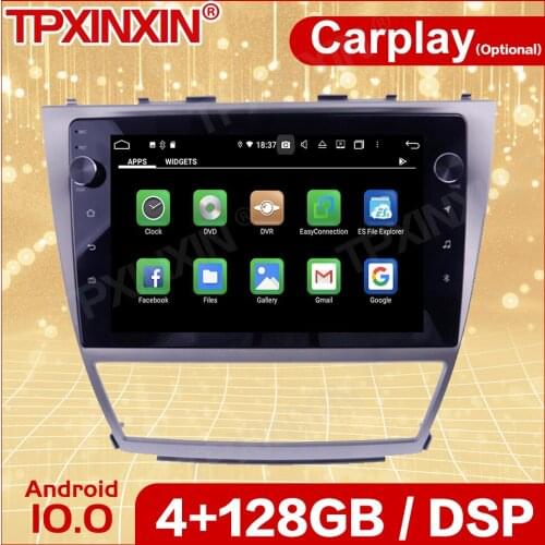 Wireless Carplay Car Android10 Stereo Receiver For Toyota Camry 2006 2007 2008 2009 2010 2011 GPS Radio Audio Recorder Head Unit