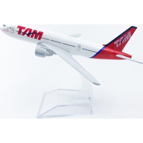 Brazil TAM Airline Plane Model 16CM 1:400 airplane 777 B777 model with base alloy aircraft plane toy model