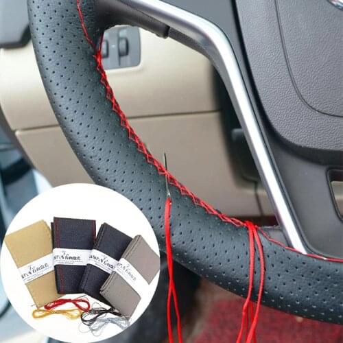 Car steering wheel cover artificial leather diameter 38cm for Mazda 2 3 5 6 CX5 CX7 CX9 Atenza Axela