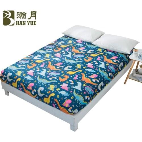 Children Kids Room Bed Cartoon Mattress Protector With Elastic Mattress Cover Pad Baby Fitted Sheet Protection Home Textile