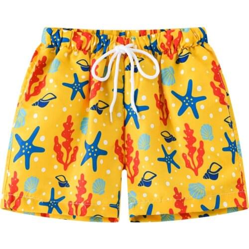Childrens Beach Swimming Shorts Summer Boys Swimming Shorts Kids Boys Shorts Fashion Print Swimwear Trunk
