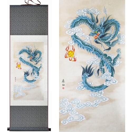 Dragon painting Home Office Decoration Chinese scroll painting dragon painting China dragon