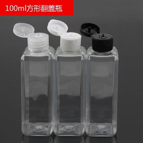 100ml Cosmetic points bottling clamshell 100ml square sample bottle wholesale food-grade plastic bottles of honey