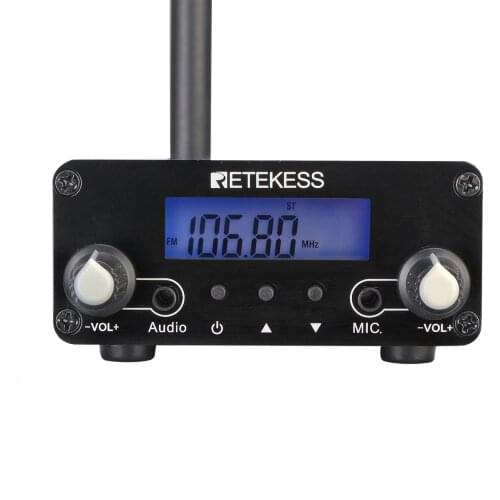 Retekess TR508 FM Transmitter Radio Wireless Stereo Broadcast For Drive-in Church Station Long Range Cinemas US Plug 100~240V