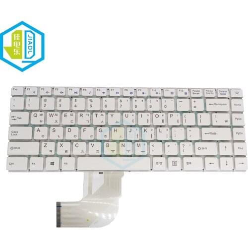 Korean laptop replacement Keyboards for DECK Clickbook D14 R-R-DCz-D14 PRIDE-K3023 SCDY-300-2-10 KR notebook pc keyboards white
