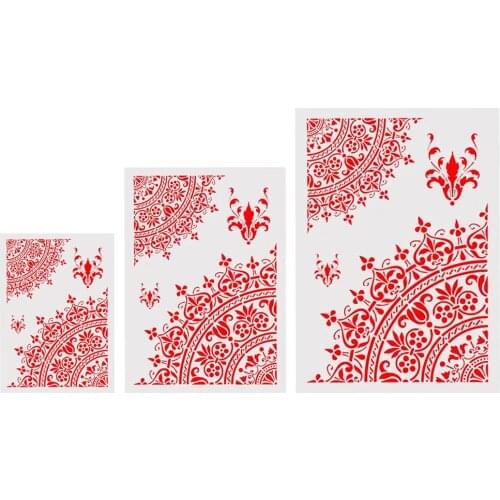 Mandala Stencils Painting Scrapbooking Stamping Album Decor Embossing Cards