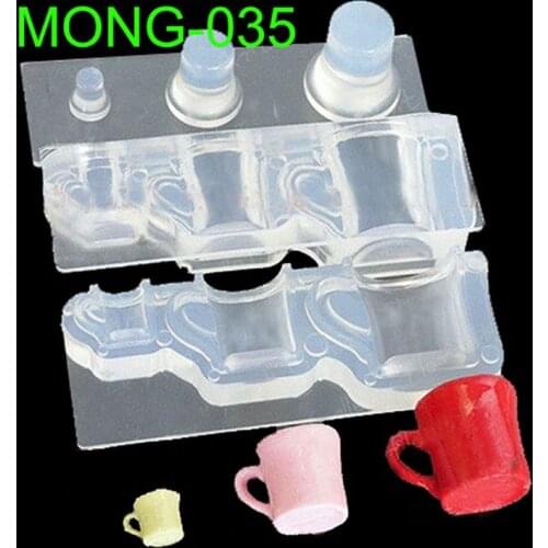 Real Mini Milk Bottle Goblet Cup Silicone Mold Epoxy Resin Molds Jewelry Tools L4ME