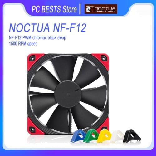 Noctua NF-F12 PWM chromax.black.swap 12cm Computer Cooling fan 1500PWM 4PIN CPU cooler Cooling fan
