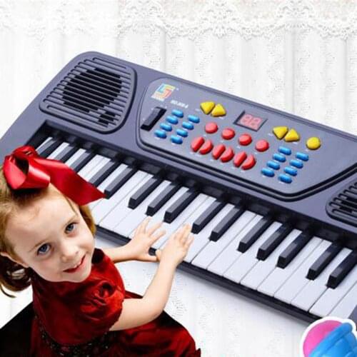 Educational 37 Keys Electronic Organ Digital Piano Keyboard Musical Toy with Mic Kids Toys Stave Music Toy Develop kids Talents