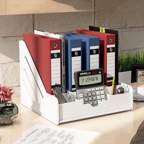 Thick Magazine Holder Newspaper Rack Stationery Storage Desk Organizer for Document Letter File Tray Home Office School Supplies