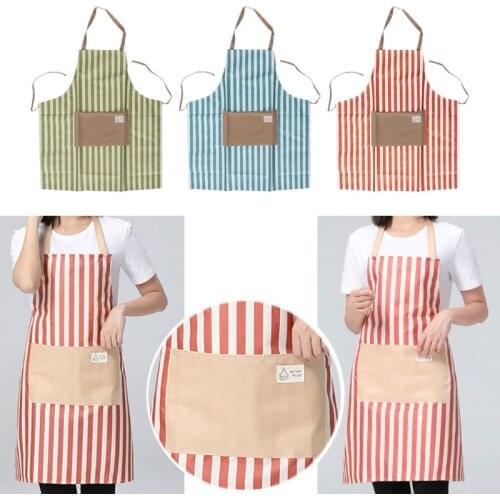 Stripe Men Women Apron Waterproof Chef Soft Cooking Dress New for Home Kitchen, Restaurant, Canteen, Factory,Daily cleaning