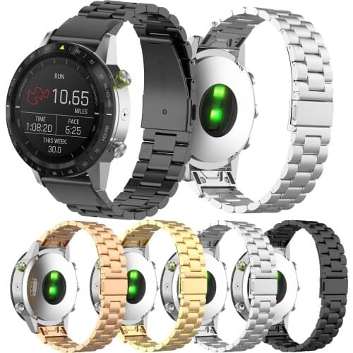 20mm/22mm/26mm Straps for Garmin fenix 5S/5/5X Plus 6S/6/6X Pro watch Band with Quick release Metal Stainless Steel Wrist Strap