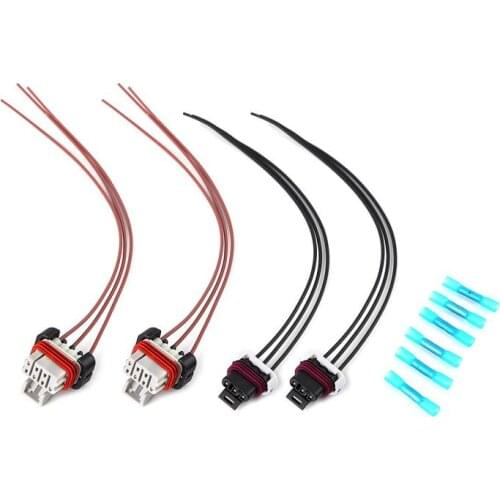 Auto Headlight Turn Signal Wiring Harness Connector Plug & Heat Shrink Butt Connectors For Freightliner Columbia Truck 2000-2014