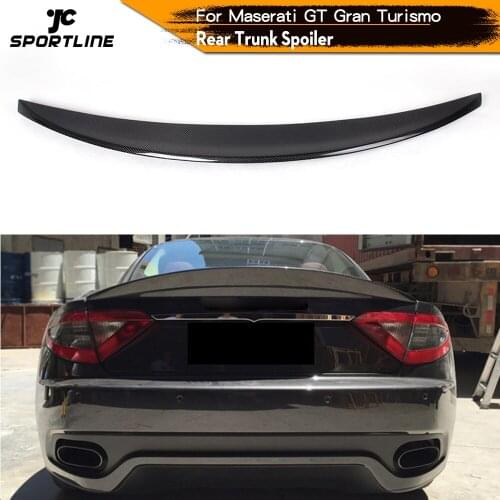 Carbon Fiber / FRP Racing Rear Trunk Spoiler Wing Fit for Maserati GranTurismo Coupe 2-Door 2012 - 2014 ( fit Cock Trunk )
