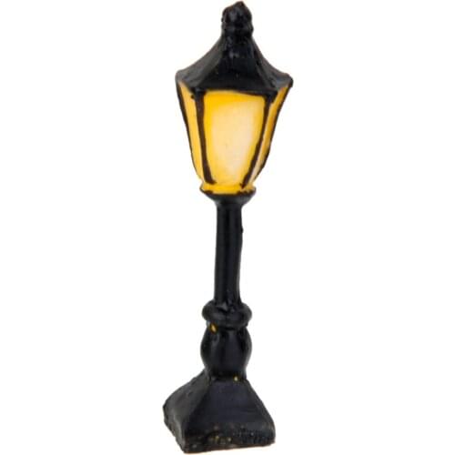 Street Square 1-Lamp Bonsai Dollhouse Miniature Ornament Flower Pot Decor