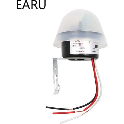 Automatic Auto On Off Photocell street Light Lamp Switch C AC 220V 50-60Hz 10A Photo Control Photoswitch Sensor Switch
