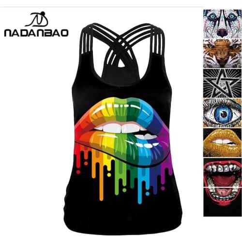 NADANBAO Gothic Psychic board Print Tank Tops Purim Sexy Hollow Out Backless Vest Women Fashion Streetwear Elastic Tops