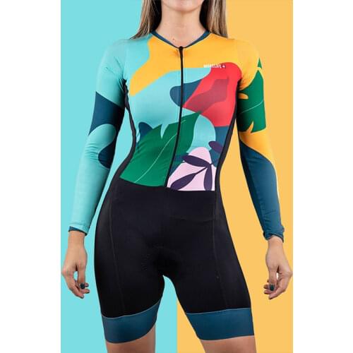 Long Sleeve Summer Cycling Jumpsuit For Female Pro Bike Outfit Triathlon Suit Women Road Bicycle Wear Breathable MTB Clothing