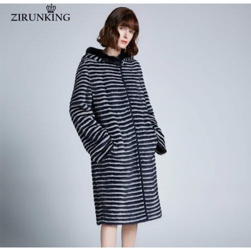 ZIRUNKING Mink Coats