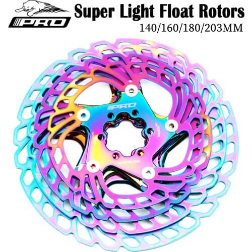 1 pc Colorful Disc Brake Rotor 140mm 160mm 180mm 203mm MTB Brake Rotors bicycle parts 44mm