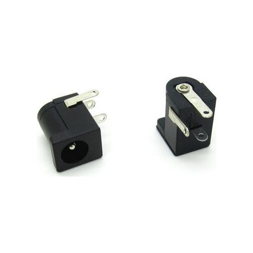 10Pcs DC-005 Black DC Power Jack Socket Connector DC005 5.5*2.1mm 2.1 socket Round the needle