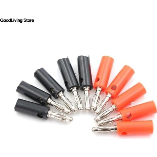 5PCS Gold Audio Banana Speaker Screw Plate Plugs Connectors