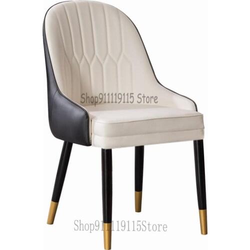 American Light Luxury Solid Wood Dining Chair Post Modern Simple Leisure Home Hotel High Grade New Chinese Dining Chair Combinat