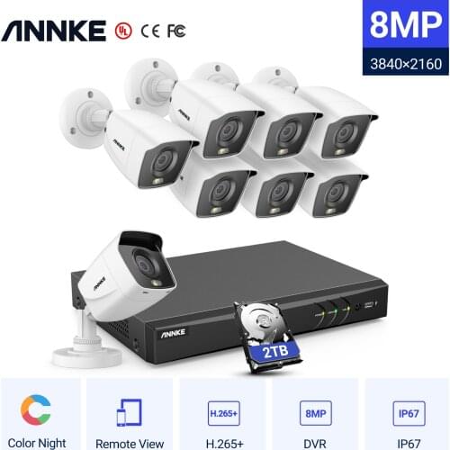 Annke 720P Smart Wireless Security IP Camera Wi-fi Pan & Tilt Two-Way Audio Indoor CCTV Camera for Smartphone PC Tablet