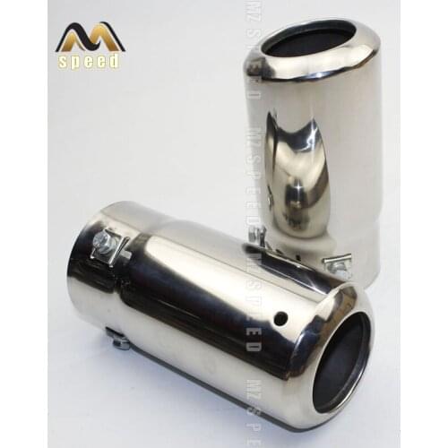 Car accessories Exhaust system Muffler Universal silver exhaust tip Boutique snap-type exhaust muffler