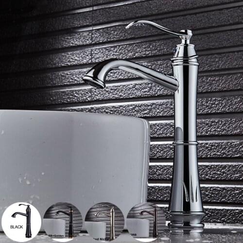 BECOLA creative design basin faucets high quality hot and cold water bathroom faucet chrome and black ORB tap BR-423