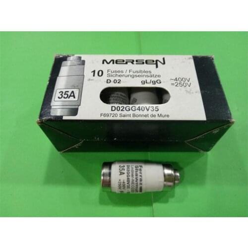 Free shipping 5pcs D02GG40V35 fuse Mersen 35A 400V ceramic Faleimeiersen genuine