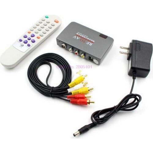 Dhl or fedex 50pcs RF TO AV Receiver RF To AV Analog Cable TV Receiver Converter USB AC110V-AC240V