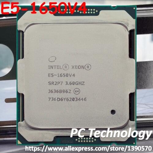 E5-1650V4 Original Intel Xeon SR2P7 OEM Version E5 1650V4 3.6GHZ 6-Core 15MB E5-1650 V4 140W E5 1650 V4 LGA2011-3 Free shipping