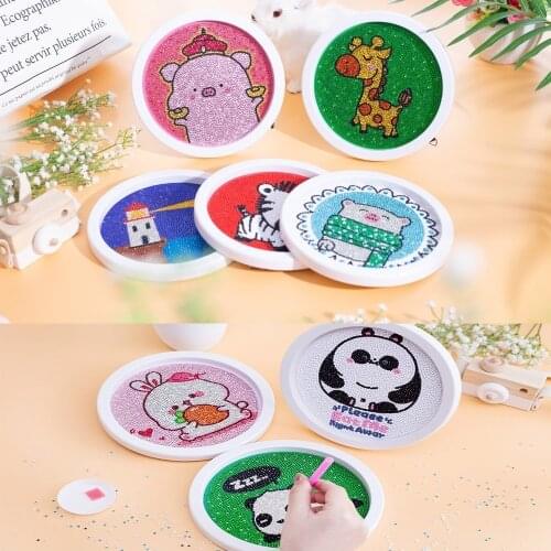 HUACAN Special Shaped Diamond Painting Cartoon 5D DIY Diamond Embroidery Christmas Picture Rhinestone Children Painting 15x15cm