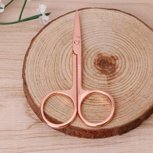 Stainless Steel Makeup Eyebrow Hair Eyelash Remover Trimmer Scissors Cutter RXJC