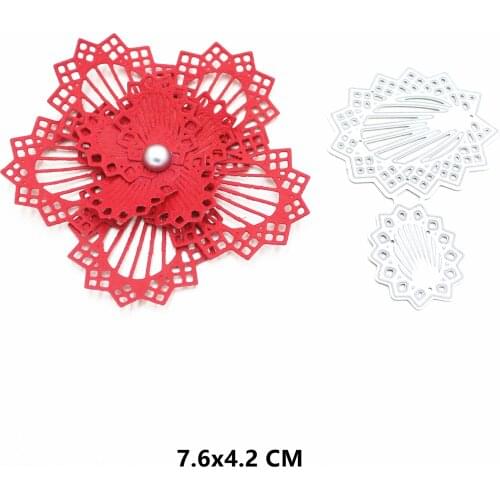 2021 Petal Metal Cutting Dies DIY Scrapbooking Paper Photo Album Crafts Knife Mould Cards Embossing Mold Stencils for Decor