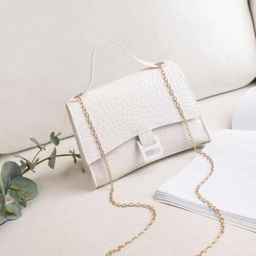 Mobile Phone Coin Purse Hot Sale New Women Bags 2021 Fashion Crocodile Pattern Shoulder Bag Pu Solid Color Small Square Bag