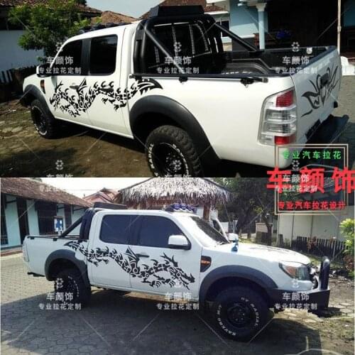 Pickup truck stickers FOR NAVARA Hilux D-MAX body exterior decoration stickers personalized custom decals
