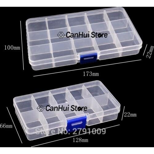 10/15 Grids Slots Electronic Component Screw Removable Storage Screw Jewelry Tool Case Portable Practical DIY Tool Packaging Box