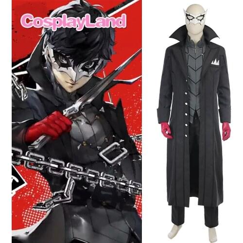 Persona 5 Protagonist Cosplay Costume Halloween Costumes Game Hero Suit Protagonist Arsene Costume Custom Made
