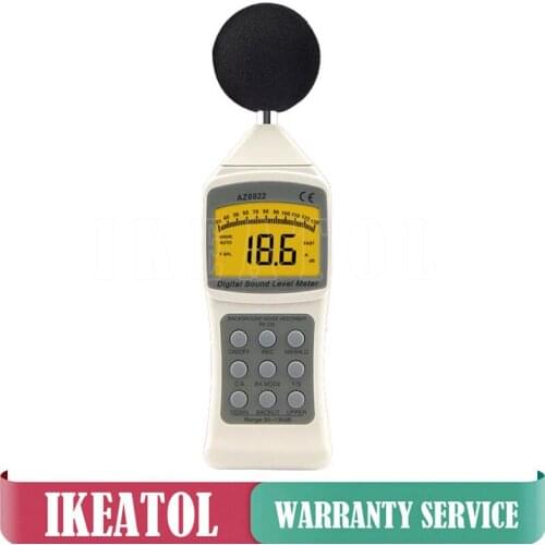 Portable Sount Level Meter AZ8922 (30-130dB) Digital Decibel Noice Detector Tester