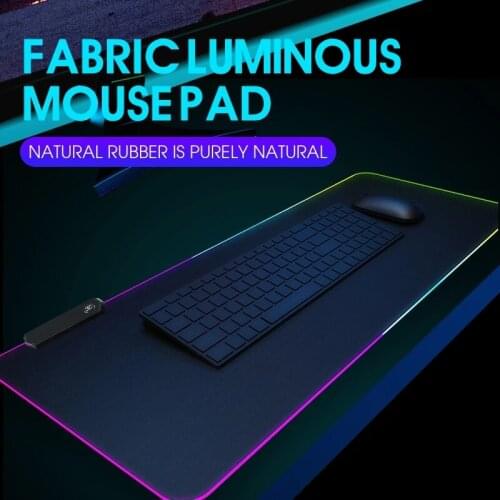 RGB Gaming Mouse Pad Computer Gamer Glowing Large Mousepad Game No-slip Mouse Mat Rubber Big Mause Pad PC Laptop Cushion