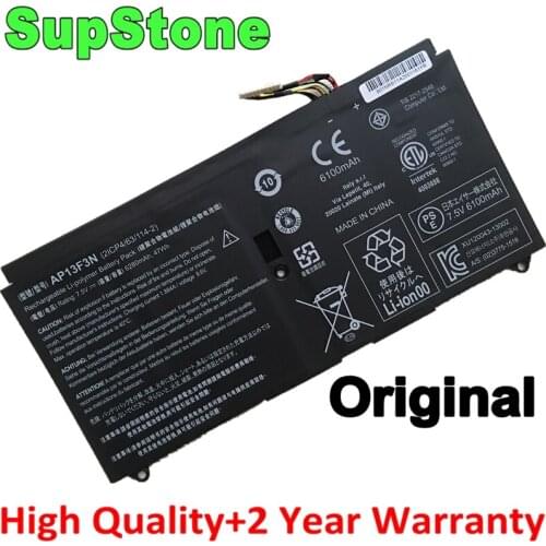 SupStone New Genuine AP13F3N 2ICP4/63/114-2 Laptop Battery For Acer Aspire S7-391-6822 S7-392 S7-392-9890 Ultrabook original