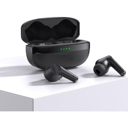 Black BT 5.0 ENC TWS Touch Waterproof microphone active noise cancelling Earphones Earbuds