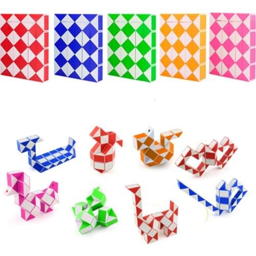 Moyu Magic Ruler Snake 3D Magic Ruler Cube 48 Segments cubo magico Snake Twist Cube Puzzle Kid Educational Toy for Children Gift
