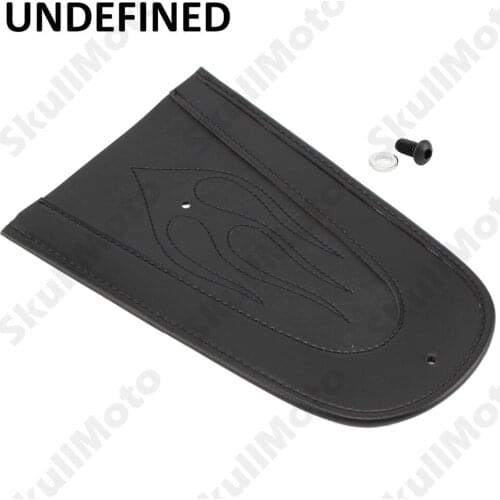 Motorbike Parts Black Leather Flame Rear Fender Bib For Harley Sportster XL 883 1200 Solo Seat 2004-2013 2014 2015 UNDEFINED