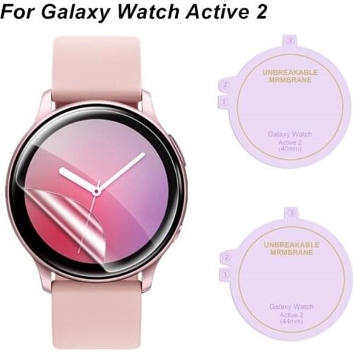 For Galaxy Watch Active 2 40mm 44mm Screen Protector Film Anti-scratch Soft Hydrogel Film Ultra-thin Cover on Samsung Active2