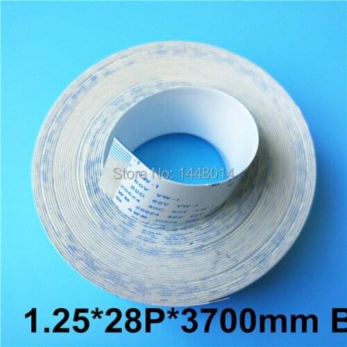 2X/lot for Epson DX4 long data cable / Roland RS540.FJ540.FJ740.SJ740.SJ540 main board flat cable 28pins (1.25*28P*3700mm B )