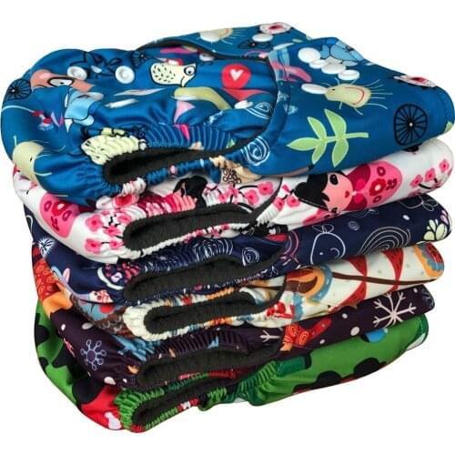 5pcs A Lot) Organic Bamboo Charcoal Diapers Bamboo Carbon Nappy Bamboo Charcoal Fleece Inner Manufacturer Wholesaele